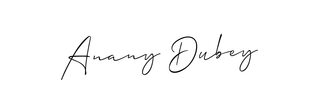 if you are searching for the best signature style for your name Anany Dubey. so please give up your signature search. here we have designed multiple signature styles  using Allison_Script. Anany Dubey signature style 2 images and pictures png