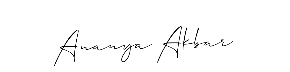 Make a beautiful signature design for name Ananya Akbar. Use this online signature maker to create a handwritten signature for free. Ananya Akbar signature style 2 images and pictures png