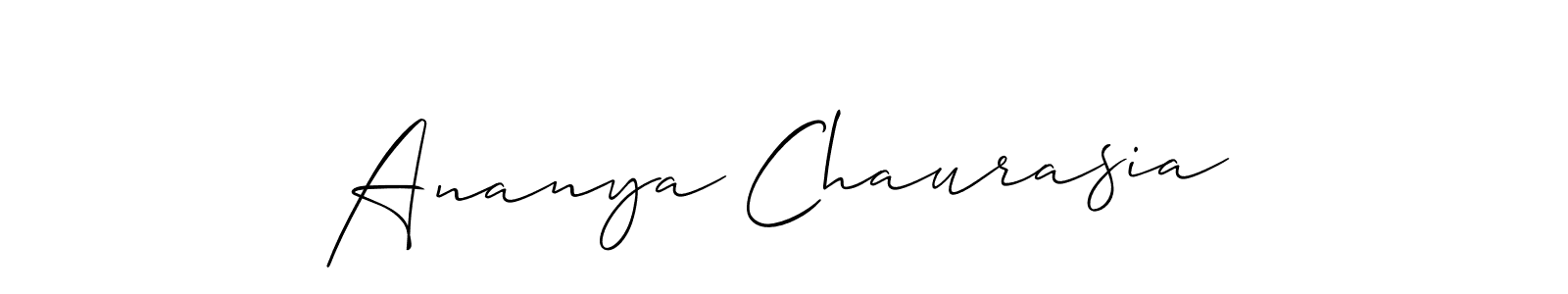 It looks lik you need a new signature style for name Ananya Chaurasia. Design unique handwritten (Allison_Script) signature with our free signature maker in just a few clicks. Ananya Chaurasia signature style 2 images and pictures png