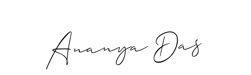 Design your own signature with our free online signature maker. With this signature software, you can create a handwritten (Allison_Script) signature for name Ananya Das. Ananya Das signature style 2 images and pictures png