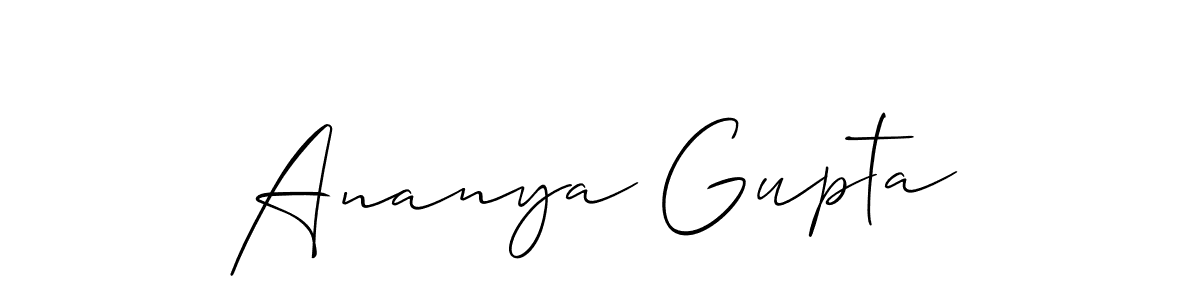 if you are searching for the best signature style for your name Ananya Gupta. so please give up your signature search. here we have designed multiple signature styles  using Allison_Script. Ananya Gupta signature style 2 images and pictures png