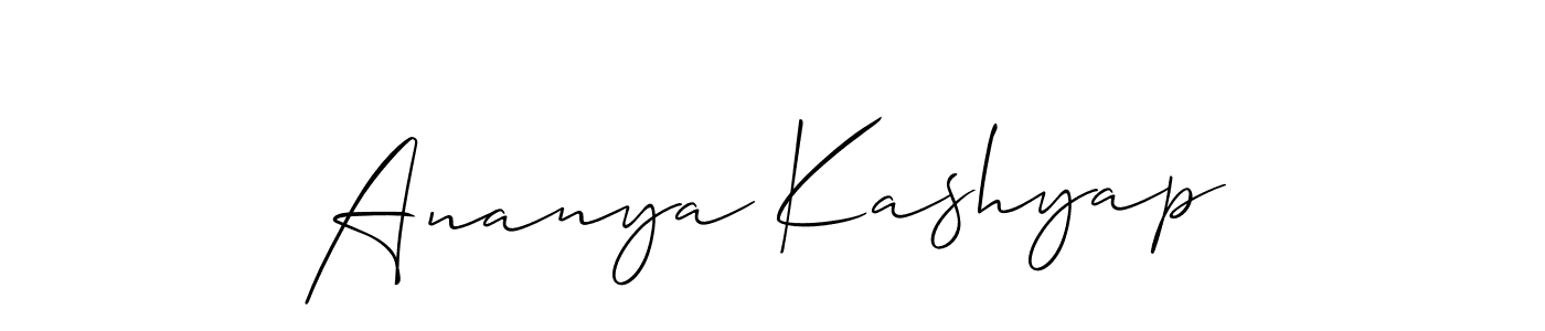 Best and Professional Signature Style for Ananya Kashyap. Allison_Script Best Signature Style Collection. Ananya Kashyap signature style 2 images and pictures png