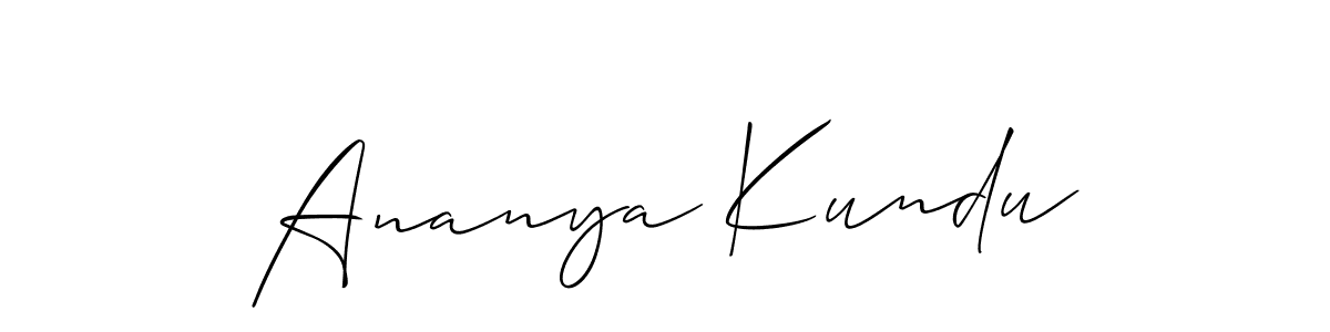 Similarly Allison_Script is the best handwritten signature design. Signature creator online .You can use it as an online autograph creator for name Ananya Kundu. Ananya Kundu signature style 2 images and pictures png