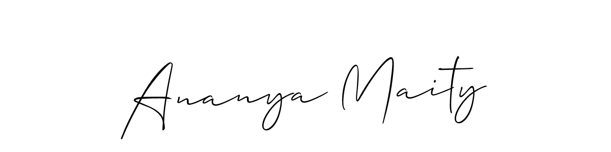 It looks lik you need a new signature style for name Ananya Maity. Design unique handwritten (Allison_Script) signature with our free signature maker in just a few clicks. Ananya Maity signature style 2 images and pictures png