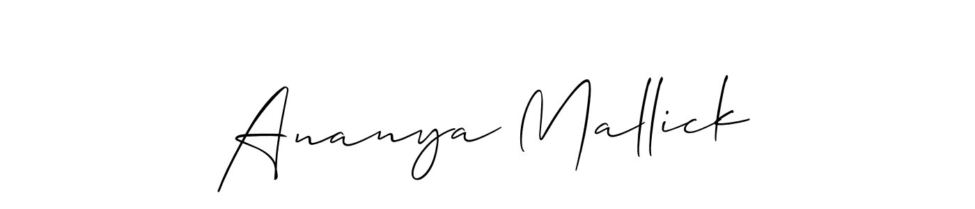 This is the best signature style for the Ananya Mallick name. Also you like these signature font (Allison_Script). Mix name signature. Ananya Mallick signature style 2 images and pictures png