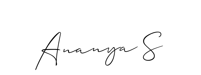 You can use this online signature creator to create a handwritten signature for the name Ananya S. This is the best online autograph maker. Ananya S signature style 2 images and pictures png