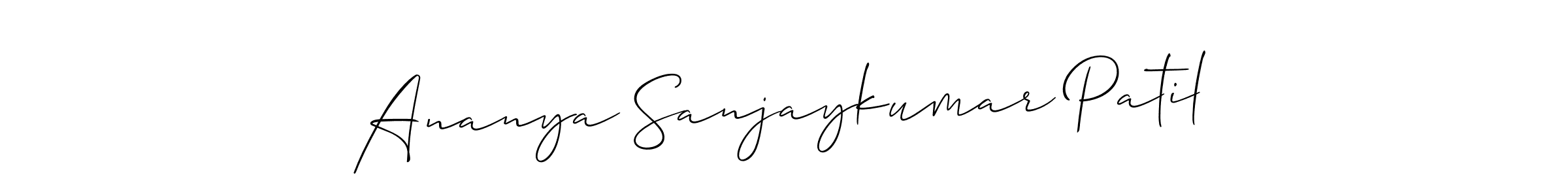 How to make Ananya Sanjaykumar Patil signature? Allison_Script is a professional autograph style. Create handwritten signature for Ananya Sanjaykumar Patil name. Ananya Sanjaykumar Patil signature style 2 images and pictures png