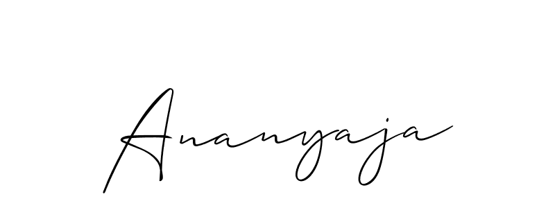 Make a beautiful signature design for name Ananyaja. Use this online signature maker to create a handwritten signature for free. Ananyaja signature style 2 images and pictures png