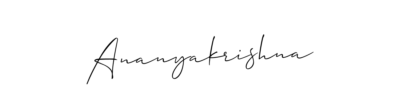 Make a beautiful signature design for name Ananyakrishna. Use this online signature maker to create a handwritten signature for free. Ananyakrishna signature style 2 images and pictures png