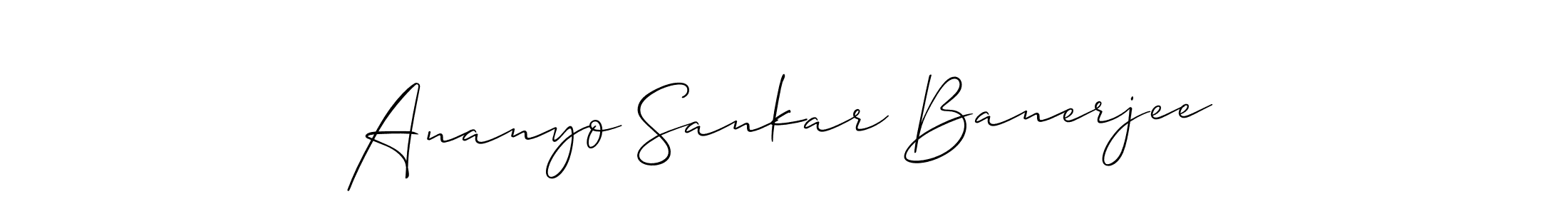 This is the best signature style for the Ananyo Sankar Banerjee name. Also you like these signature font (Allison_Script). Mix name signature. Ananyo Sankar Banerjee signature style 2 images and pictures png