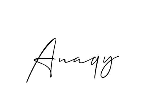 You can use this online signature creator to create a handwritten signature for the name Anaqy. This is the best online autograph maker. Anaqy signature style 2 images and pictures png