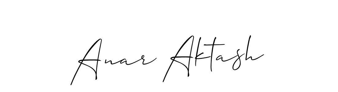 Make a beautiful signature design for name Anar Aktash. Use this online signature maker to create a handwritten signature for free. Anar Aktash signature style 2 images and pictures png