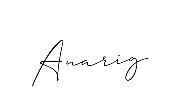 Once you've used our free online signature maker to create your best signature Allison_Script style, it's time to enjoy all of the benefits that Anarig name signing documents. Anarig signature style 2 images and pictures png