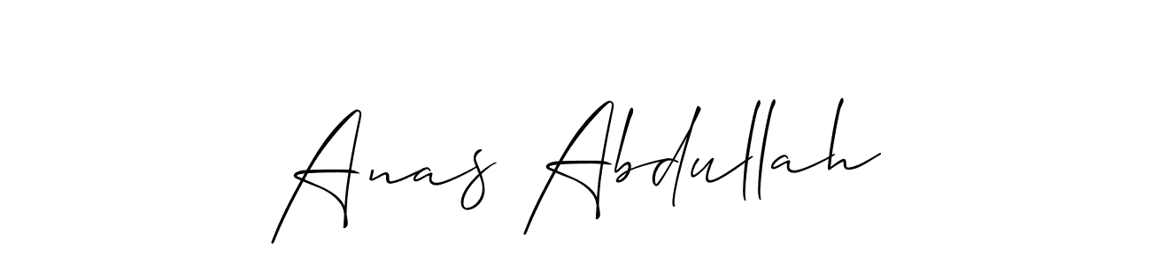 Also we have Anas Abdullah name is the best signature style. Create professional handwritten signature collection using Allison_Script autograph style. Anas Abdullah signature style 2 images and pictures png