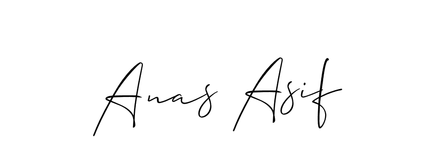 Create a beautiful signature design for name Anas Asif. With this signature (Allison_Script) fonts, you can make a handwritten signature for free. Anas Asif signature style 2 images and pictures png