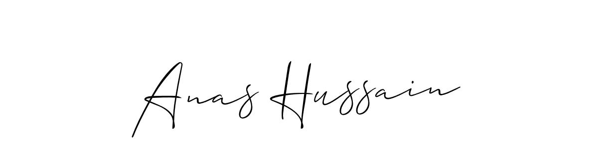 Design your own signature with our free online signature maker. With this signature software, you can create a handwritten (Allison_Script) signature for name Anas Hussain. Anas Hussain signature style 2 images and pictures png