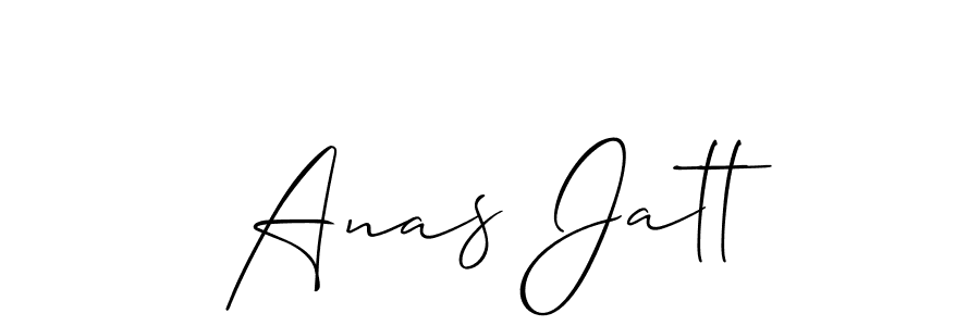 The best way (Allison_Script) to make a short signature is to pick only two or three words in your name. The name Anas Jatt include a total of six letters. For converting this name. Anas Jatt signature style 2 images and pictures png