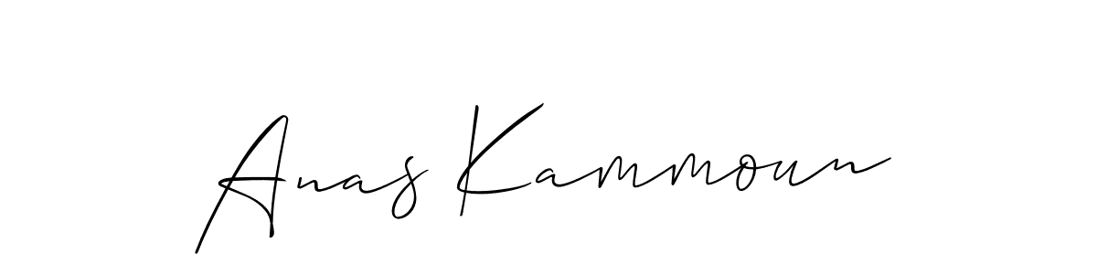How to make Anas Kammoun signature? Allison_Script is a professional autograph style. Create handwritten signature for Anas Kammoun name. Anas Kammoun signature style 2 images and pictures png