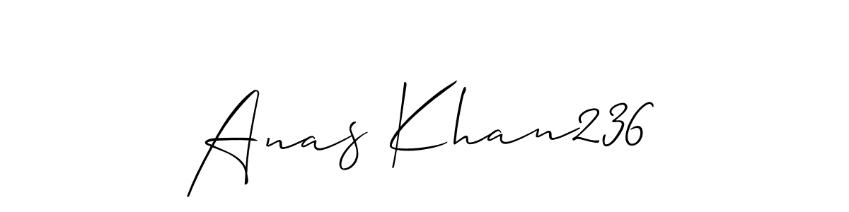 Also we have Anas Khan236 name is the best signature style. Create professional handwritten signature collection using Allison_Script autograph style. Anas Khan236 signature style 2 images and pictures png