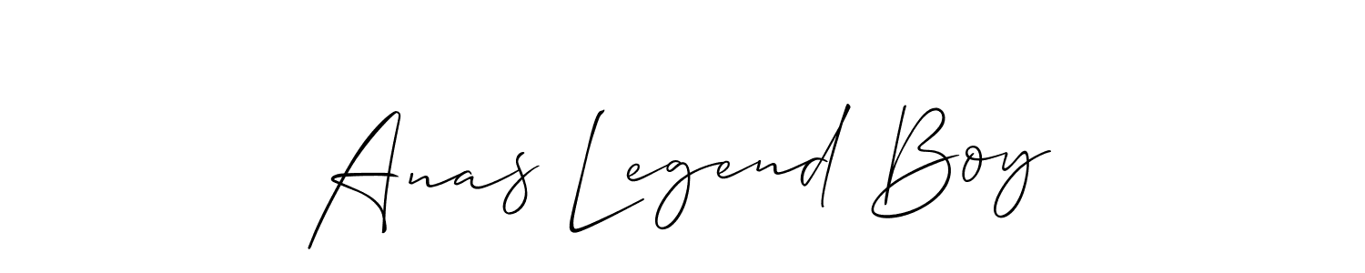Anas Legend Boy stylish signature style. Best Handwritten Sign (Allison_Script) for my name. Handwritten Signature Collection Ideas for my name Anas Legend Boy. Anas Legend Boy signature style 2 images and pictures png