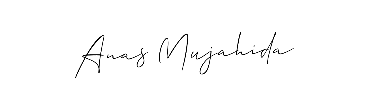 This is the best signature style for the Anas Mujahida name. Also you like these signature font (Allison_Script). Mix name signature. Anas Mujahida signature style 2 images and pictures png