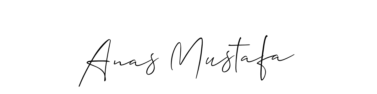 Use a signature maker to create a handwritten signature online. With this signature software, you can design (Allison_Script) your own signature for name Anas Mustafa. Anas Mustafa signature style 2 images and pictures png