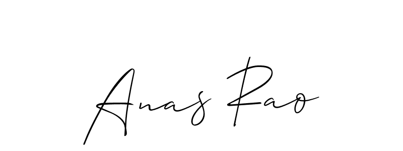 Similarly Allison_Script is the best handwritten signature design. Signature creator online .You can use it as an online autograph creator for name Anas Rao. Anas Rao signature style 2 images and pictures png