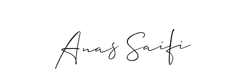if you are searching for the best signature style for your name Anas Saifi. so please give up your signature search. here we have designed multiple signature styles  using Allison_Script. Anas Saifi signature style 2 images and pictures png