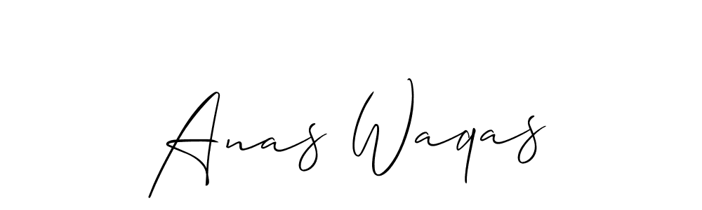 Design your own signature with our free online signature maker. With this signature software, you can create a handwritten (Allison_Script) signature for name Anas Waqas. Anas Waqas signature style 2 images and pictures png