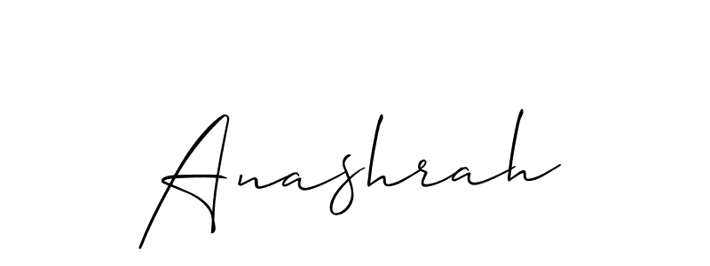 Also we have Anashrah name is the best signature style. Create professional handwritten signature collection using Allison_Script autograph style. Anashrah signature style 2 images and pictures png
