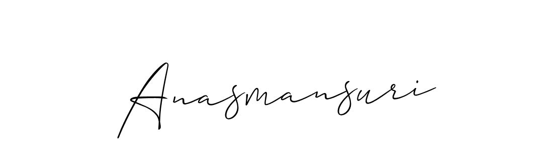 Also we have Anasmansuri name is the best signature style. Create professional handwritten signature collection using Allison_Script autograph style. Anasmansuri signature style 2 images and pictures png