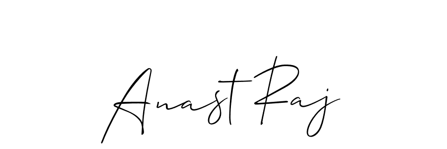 Also You can easily find your signature by using the search form. We will create Anast Raj name handwritten signature images for you free of cost using Allison_Script sign style. Anast Raj signature style 2 images and pictures png