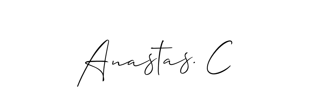 if you are searching for the best signature style for your name Anastas. C. so please give up your signature search. here we have designed multiple signature styles  using Allison_Script. Anastas. C signature style 2 images and pictures png