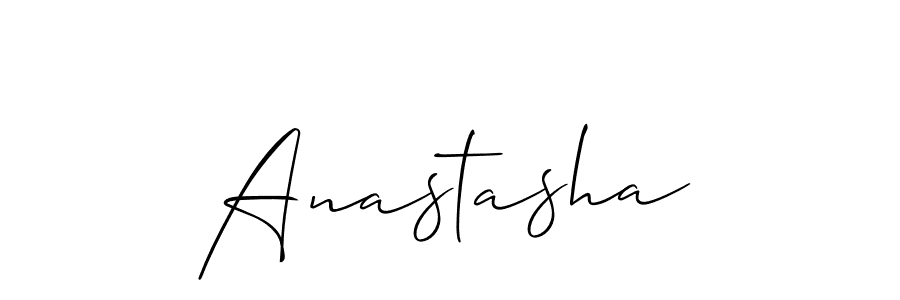 Anastasha stylish signature style. Best Handwritten Sign (Allison_Script) for my name. Handwritten Signature Collection Ideas for my name Anastasha. Anastasha signature style 2 images and pictures png