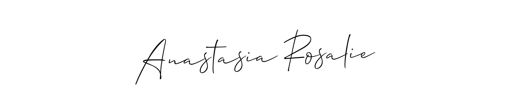 You should practise on your own different ways (Allison_Script) to write your name (Anastasia Rosalie) in signature. don't let someone else do it for you. Anastasia Rosalie signature style 2 images and pictures png