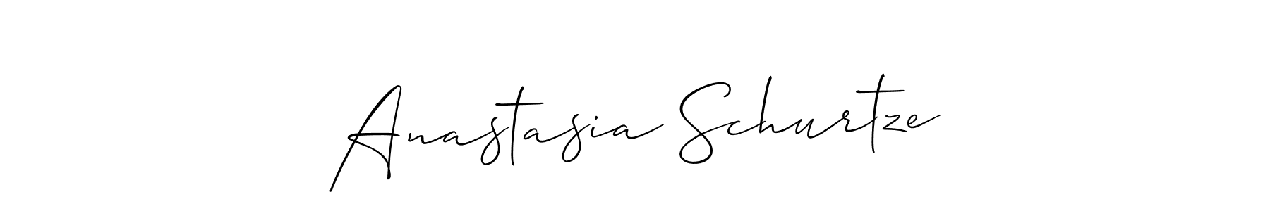 Best and Professional Signature Style for Anastasia Schurtze. Allison_Script Best Signature Style Collection. Anastasia Schurtze signature style 2 images and pictures png
