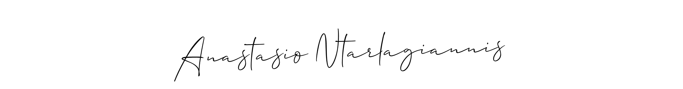 Design your own signature with our free online signature maker. With this signature software, you can create a handwritten (Allison_Script) signature for name Anastasio Ntarlagiannis. Anastasio Ntarlagiannis signature style 2 images and pictures png