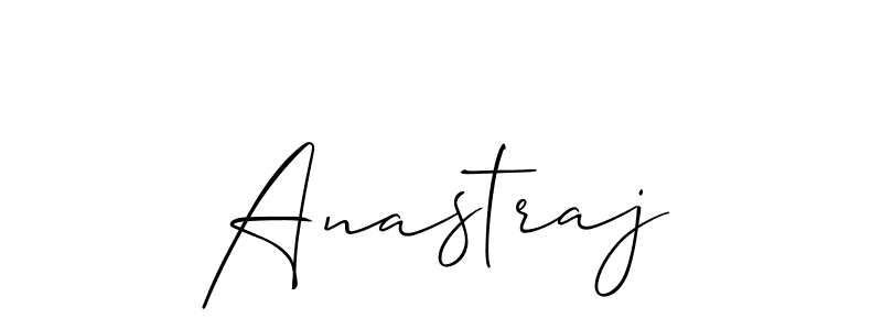 How to make Anastraj signature? Allison_Script is a professional autograph style. Create handwritten signature for Anastraj name. Anastraj signature style 2 images and pictures png