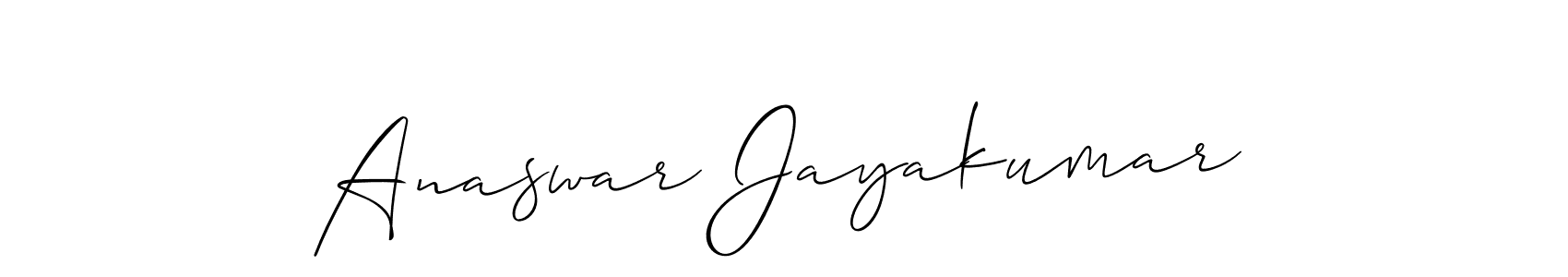 Best and Professional Signature Style for Anaswar Jayakumar. Allison_Script Best Signature Style Collection. Anaswar Jayakumar signature style 2 images and pictures png