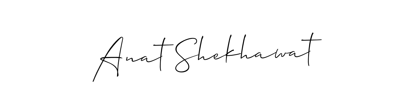 This is the best signature style for the Anat Shekhawat name. Also you like these signature font (Allison_Script). Mix name signature. Anat Shekhawat signature style 2 images and pictures png