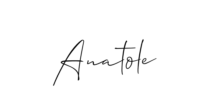 Also You can easily find your signature by using the search form. We will create Anatole name handwritten signature images for you free of cost using Allison_Script sign style. Anatole signature style 2 images and pictures png