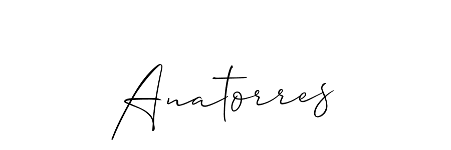 Also we have Anatorres name is the best signature style. Create professional handwritten signature collection using Allison_Script autograph style. Anatorres signature style 2 images and pictures png