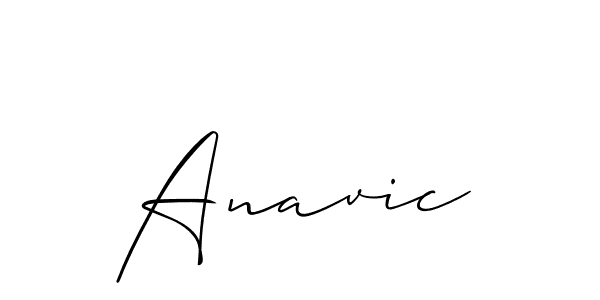 if you are searching for the best signature style for your name Anavic. so please give up your signature search. here we have designed multiple signature styles  using Allison_Script. Anavic signature style 2 images and pictures png