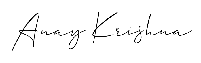 Create a personalized artistic stamp with Anay Krishna in Allison_Script font. Perfect for visual artists, designers, and influencers. Anay Krishna signature style 2 images and pictures png