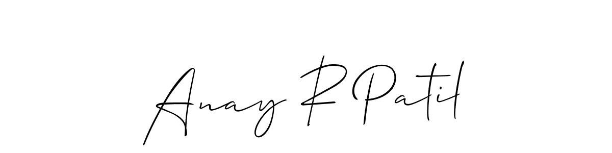 Make a beautiful signature design for name Anay R Patil. Use this online signature maker to create a handwritten signature for free. Anay R Patil signature style 2 images and pictures png