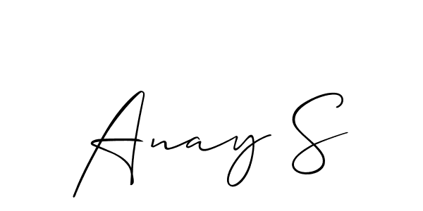 See photos of Anay S official signature by Spectra . Check more albums & portfolios. Read reviews & check more about Allison_Script font. Anay S signature style 2 images and pictures png
