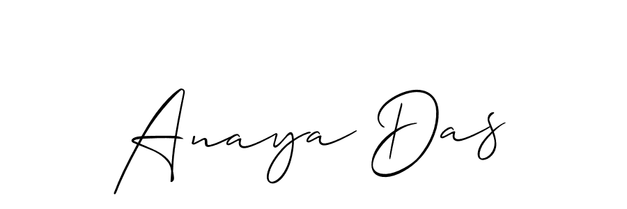 Make a beautiful signature design for name Anaya Das. With this signature (Allison_Script) style, you can create a handwritten signature for free. Anaya Das signature style 2 images and pictures png