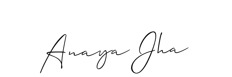 You can use this online signature creator to create a handwritten signature for the name Anaya Jha. This is the best online autograph maker. Anaya Jha signature style 2 images and pictures png