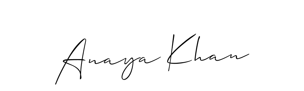 if you are searching for the best signature style for your name Anaya Khan. so please give up your signature search. here we have designed multiple signature styles  using Allison_Script. Anaya Khan signature style 2 images and pictures png