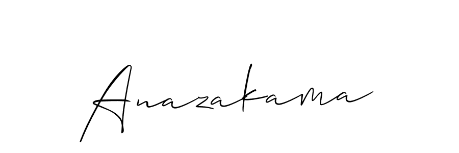 Similarly Allison_Script is the best handwritten signature design. Signature creator online .You can use it as an online autograph creator for name Anazakama. Anazakama signature style 2 images and pictures png